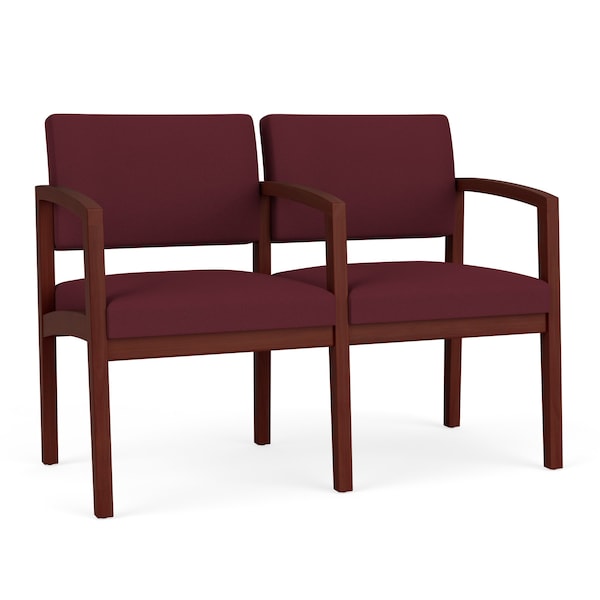 Lesro Lenox 2 Seat Tandem Seating W/ Arm, 44 in W 26 in L 31.5 in H LW2103 - main